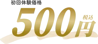 初回体験500円